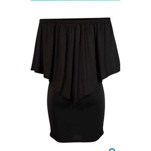 Sexy Casual Solid Pocket Flounce Off the Shoulder A Line Dresses